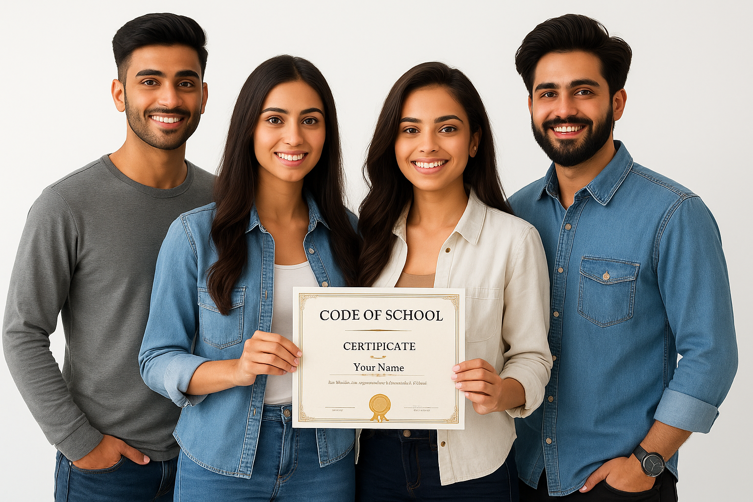 React Native Course in Indore | Code of School Certificate Preview